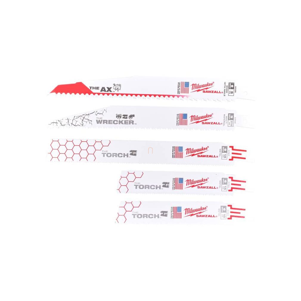 Milwaukee Set de lame pentru ferăstrău sabie - 5 bucăți 49222205
