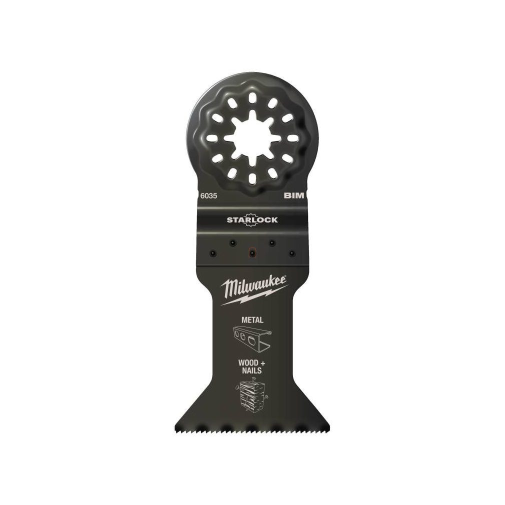 Milwaukee Multitool Starlock Merülő fűrészlap Bimetál (Fém, Fa + Szeg) 43x47 mm 48906035