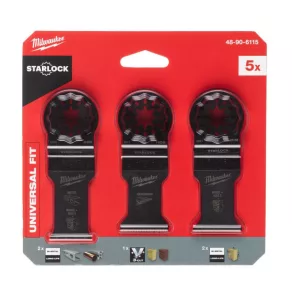   Milwaukee Multitool fűrészlap készlet fához és fémhez 5 részes 48906115