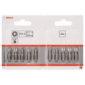 Bosch bit PH2 25 mm Extra dur 10 buc./pachet (2607001512)