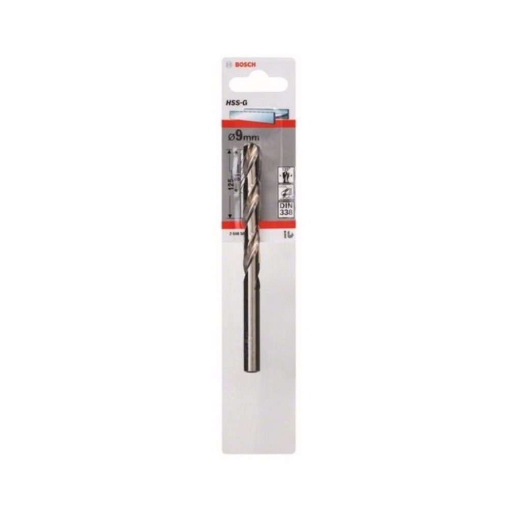 Burghie de metal Bosch HSS-G STD 9x81x125mm 1 buc./cutie (2608585934) Materiale prelucrabile: metale ferose, plastic