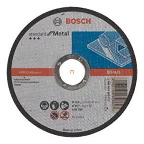   Disc de tăiere pentru metal Bosch, drept, 115 x 1,6 mm, Standard for Metal (2608603163)