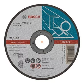   Disc de tăiere Bosch, drept, Expert pentru metal – Rapido 125x1mm (2608603396)