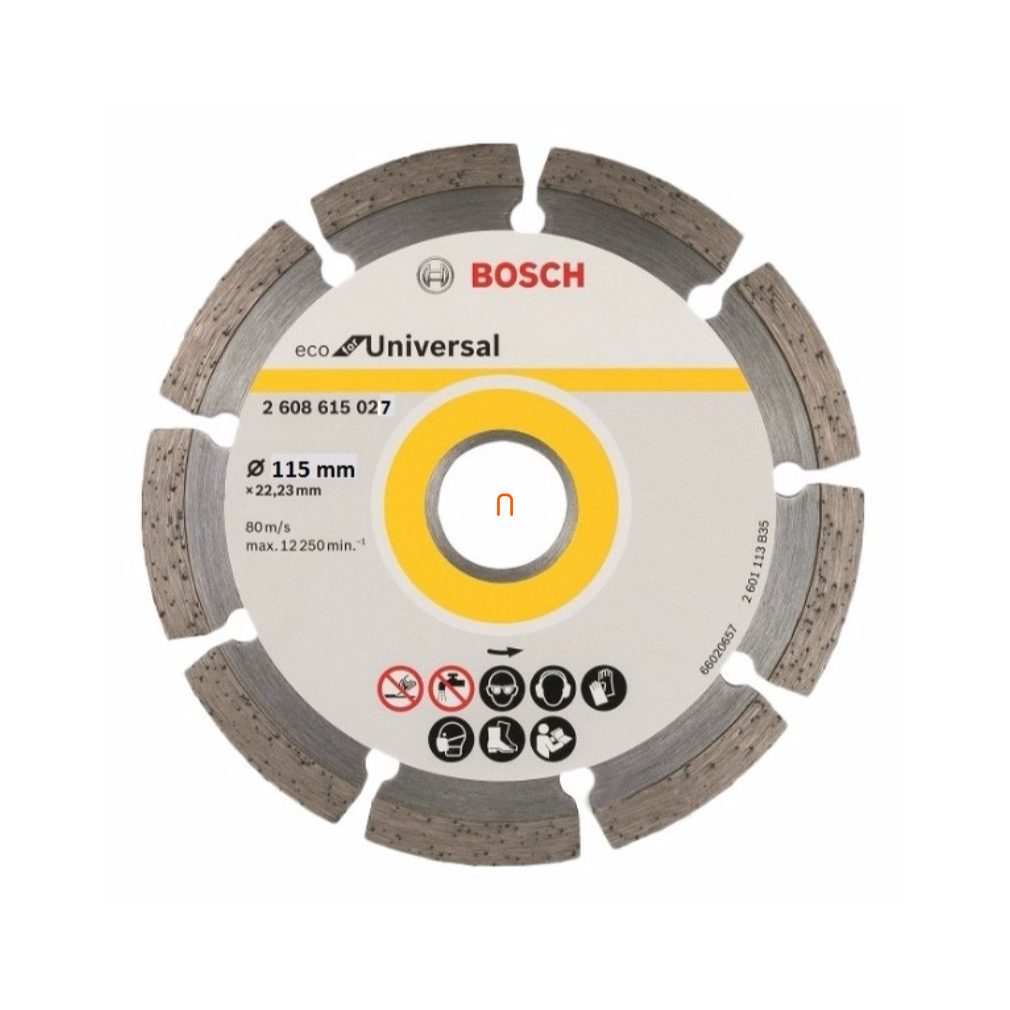 Disc de tăiere diamantat Bosch 115x22 33 mm ECOforUniversal (2608615027)