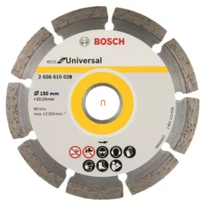   Disc de tăiere cu diamant Bosch 150x22 33 mm ECOforUniversal (2608615029)