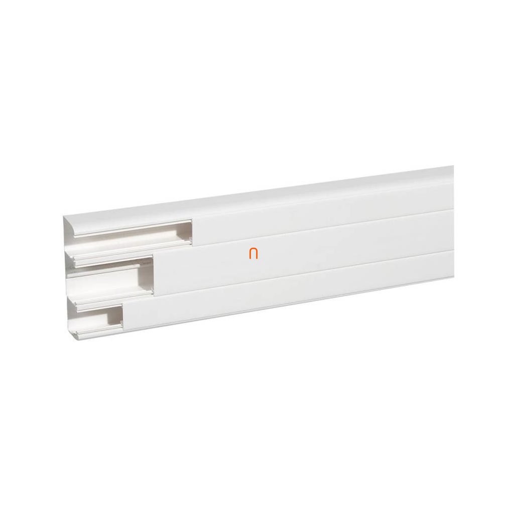DLP 50 x 170 mm, canal universal pentru cabluri cu capac flexibil de 65 mm și 2 x 40 mm, cu perete despărțitor, poate fi montat cu accesorii Program Mosaic, 2 m, alb 010467