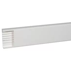   Canal universal pentru cabluri DLP Legrand, 195 x 50 mm, cu capac flexibil de 180 mm, fără compartimentare, 2 m, alb - 10469