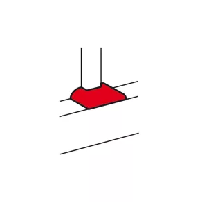   Element Legrand DLP T pentru conducte cu adâncimea de 65 mm - 10733