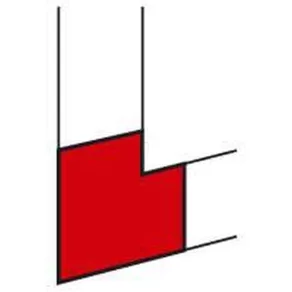   Element de cot plat Legrand DLP pentru conductă PVC 80x65 mm - 10768