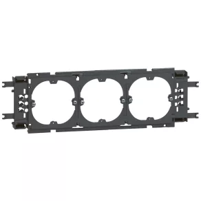   Ansamblu Legrand DLP din aluminiu cu 3 rame pentru capac de 85 mm, Ø60 - 11169