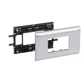   Cadru din aluminiu LeGrand Program Mosaic DLP, 3 module, pentru capac de 65 mm - 11213