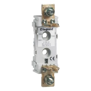   Priză cu cuțit Legrand 000/00 1P 100A Poate fi montată și pe o șină cu capac M8 - 19942