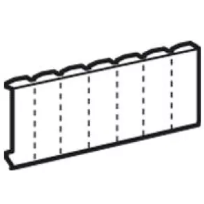   Placă de montare Legrand XL3 600 mm DPX 630+/-dif orizontală 24mod. - 20623