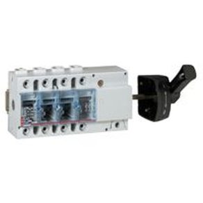   Legrand Vistop 160A 4P lateral, manetă neagră, întrerupător de sarcină pentru montare pe șină - 22556