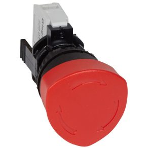   Buton de oprire de urgență Legrand Osmoz cu mecanism de deblocare prin rotire - Ny-roșu Ø40 - 23720