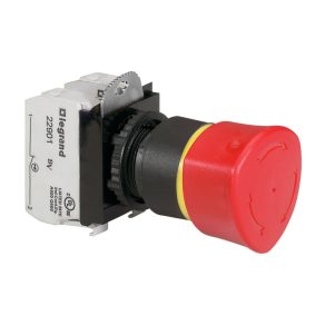   Buton de oprire de urgență Legrand Osmoz cu eliberare prin răsucire EN418-Ny+Z-roșu Ø40 - 23726