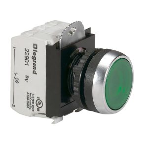 Buton încastrat Legrand Osmoz 24V~/= Z+Ny-verde - 23752