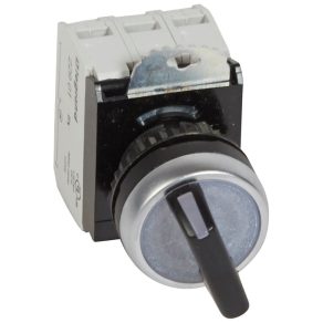   Comutator rotativ Legrand Osmoz cu 2 poziții fixe, 24V~/= Z+Ny-negru - 23763