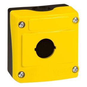   Cutie goală Legrand Osmoz cu 1 orificiu și capac galben - 24201