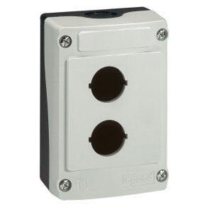 Cutie goală Legrand Osmoz, 2 găuri, gri - 24202