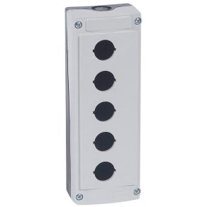 Cutie goală Legrand Osmoz cu 5 orificii - gri - 24205