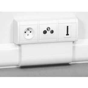   Cadru de montare mini Legrand DLP pentru 3 conducte 80/120x20, Ø60 - 31699