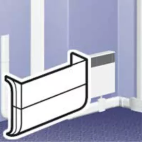   Mini adaptor Legrand DLP pentru 31614, pentru conducte 80/120x20 - 31716