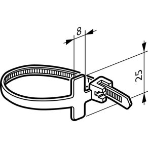 Legrand Colring 2, colier de cablu incolor 4x95 - 32061