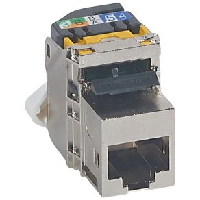   Conector rapid Legrand RJ45 Keystone Cat6A (UTP) 180° 500 MHz - 33155