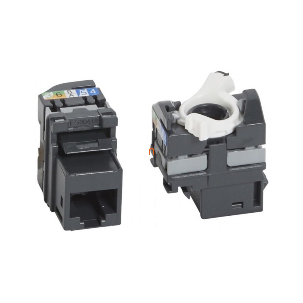 Legrand 033180 RJ45 Keystone port Cat5e neecranat (UTP) LCS2 cu conectare rapidă 180 grade 100 MHz 1 Gigabit"