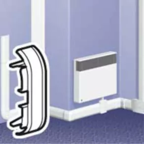   Capac de închidere pentru plintă de podea Legrand DLP pentru conductă 80x20 - 33744