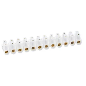   Bloc terminal Legrand Nylbloc 10 mm² 12 piese alb max. 57 A - 34225