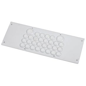   Placă de intrare cablu Legrand Cabstop 30 intrări + 2x98x145 rezervă suprafață solidă - 36497