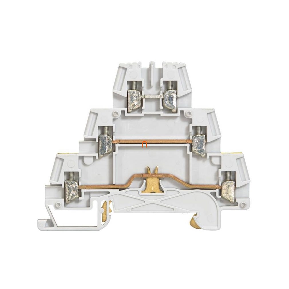Legrand 037152 Viking3 fază 2,5 mm2 conector actor cu bază metalică gri, PNE cu șurub cu 3 etaje