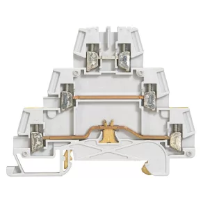   Legrand Viking3 fază 2, bloc terminal actor 5 mm2 bază metalică gri, șurub PNE cu 3 filete - 37152