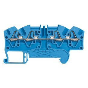   Bloc terminal Legrand Viking3 zero 4 mm2 cu 4 fire. 2-2 intrări/ieșiri albastru cu arc cu 1 etaj - 37209