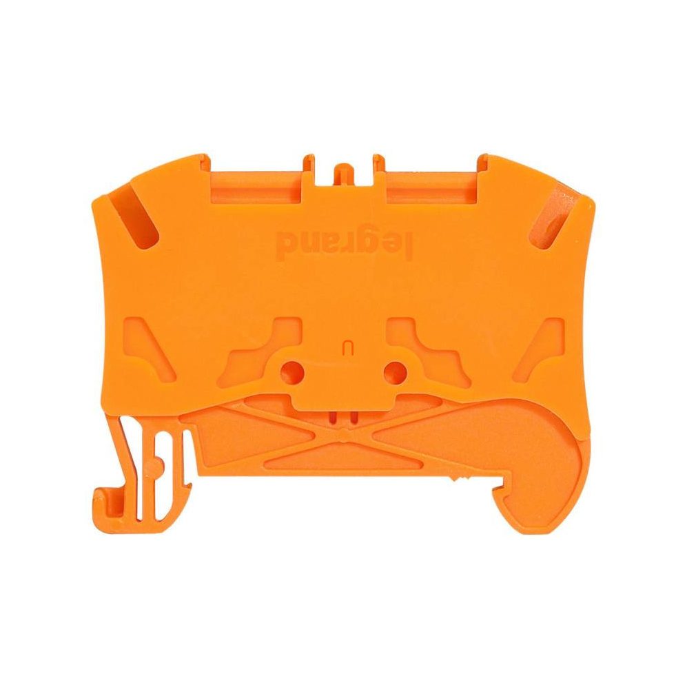 Legrand 037221 Viking3 conector continuu 4 mm2 pentru 2 conducte, portocaliu, cu arc, 1 etaj