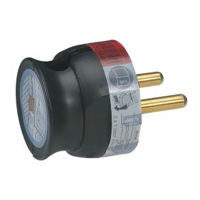Priza Legrand 2P 16A, plastic negru, încastrată - 50184