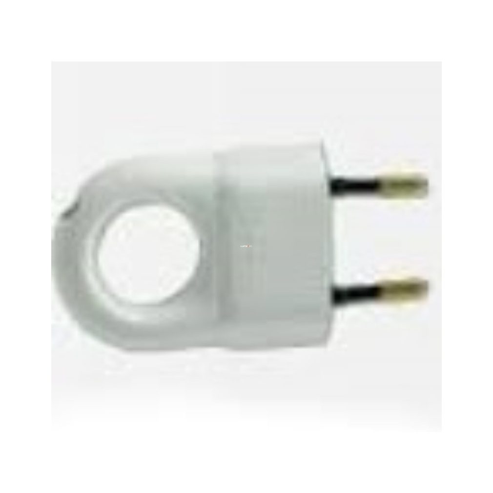 Legrand conector plat 2P 2,5A, plastic alb fără împământare (050310)