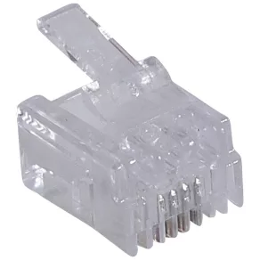  Conector Legrand RJ11, 4 contacte, lățime: 96,5 mm, LCS3 - 51701