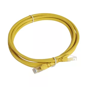   Cablu patch Legrand Cat6A (U/UTP) PVC 2M galben d:6 2mm LCS3 - 51883