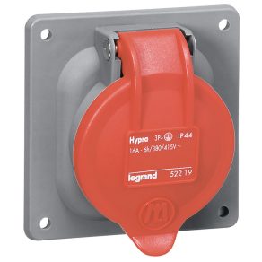 Priză fixă Legrand Hypra Dafbem-163k06 400V~ IP44 - 52219