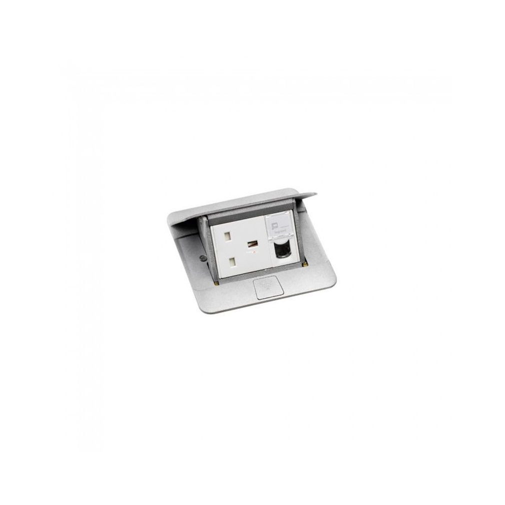 Legrand Cutout box cu deschidere pop-up, 3 module, aluminiu, gol (054010)