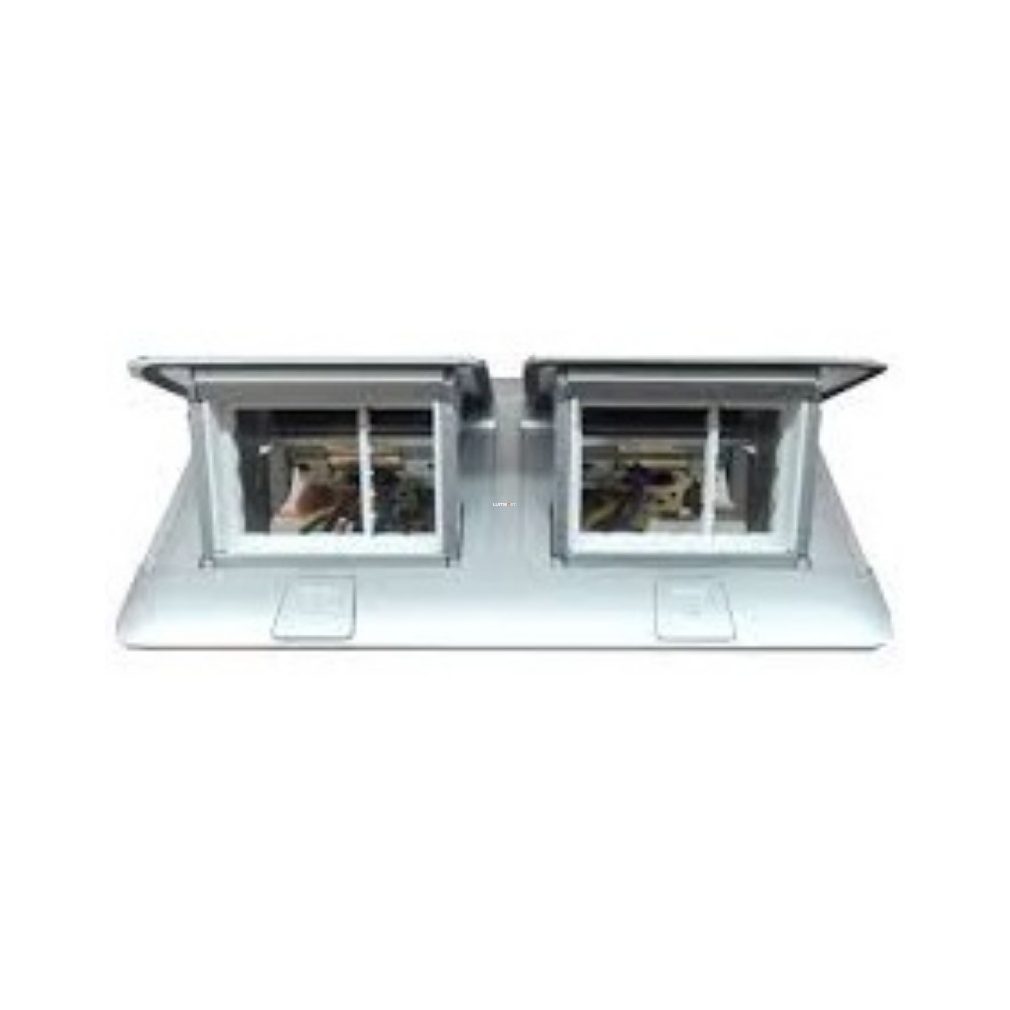 Legrand Cut-in cut-out box cu deschidere pop-up, 6 module (2×3), aluminiu, gol (054012)