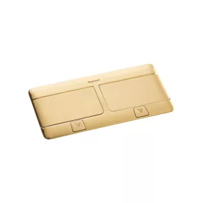   Cutie de podea încastrată Legrand Pop-up 8 module (2×4), alamă, goală - 54018