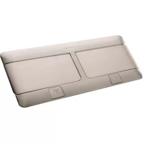   Cutie LeGrand Pop-up pentru montare încastrată 8 module (2×4), oțel inoxidabil, goală - 54023