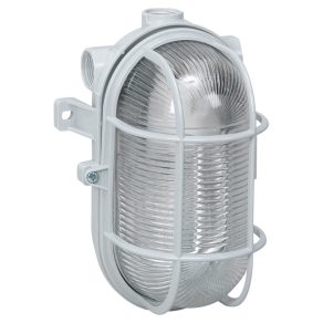   Lampă pentru barcă Legrand Bébilux, gri, 60 W, IP44, grilaj de protecție din plastic - 60405