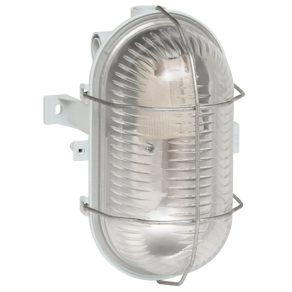   Lampă pentru barcă Legrand Bébilux cu grilaj metalic 60W, IP44, soclu din porțelan - 60414