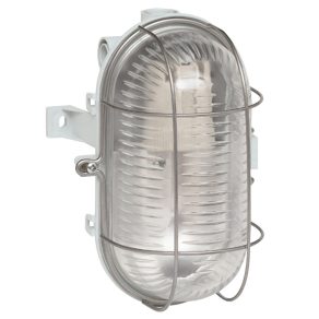  Lampă pentru barcă Legrand Bébilux, gri, 60 W, grilă metalică de protecție IP44, capac din sticlă transparentă - 60415