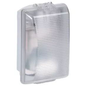   Lumină de tavan pătrată Legrand Plexo E27, 55W, bec standard IP55 - 62400